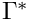 $ \Gamma^{*}$