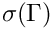 $
\sigma(\Gamma)$