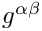 $ g^{\alpha\beta} $