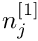$
n_j^{[1]} $